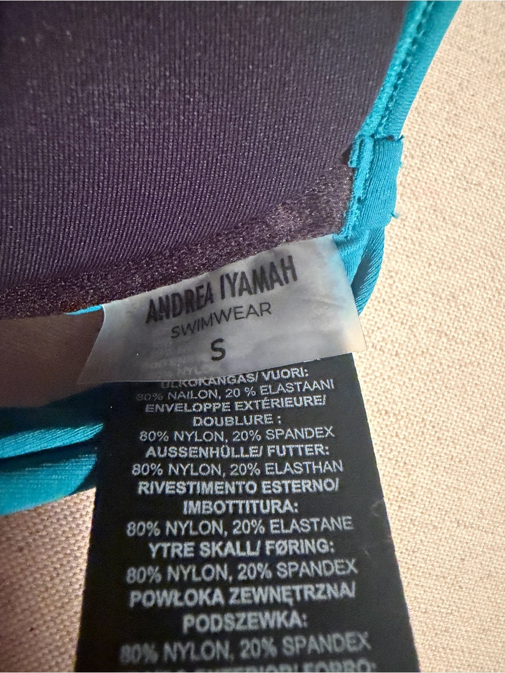 Andrea Iyamah Gura Ocean Blue Bikini Top - Picture 6 of 6